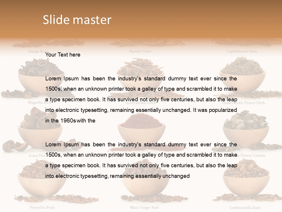 Medicinal Nature Stem PowerPoint Template