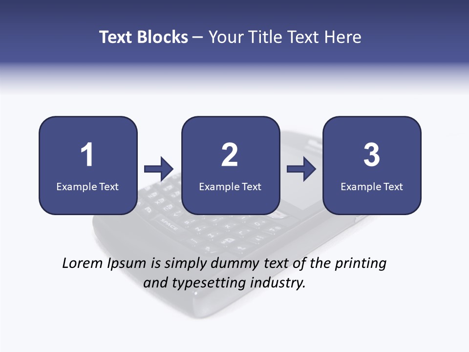 Keyboard Talk Closeup PowerPoint Template