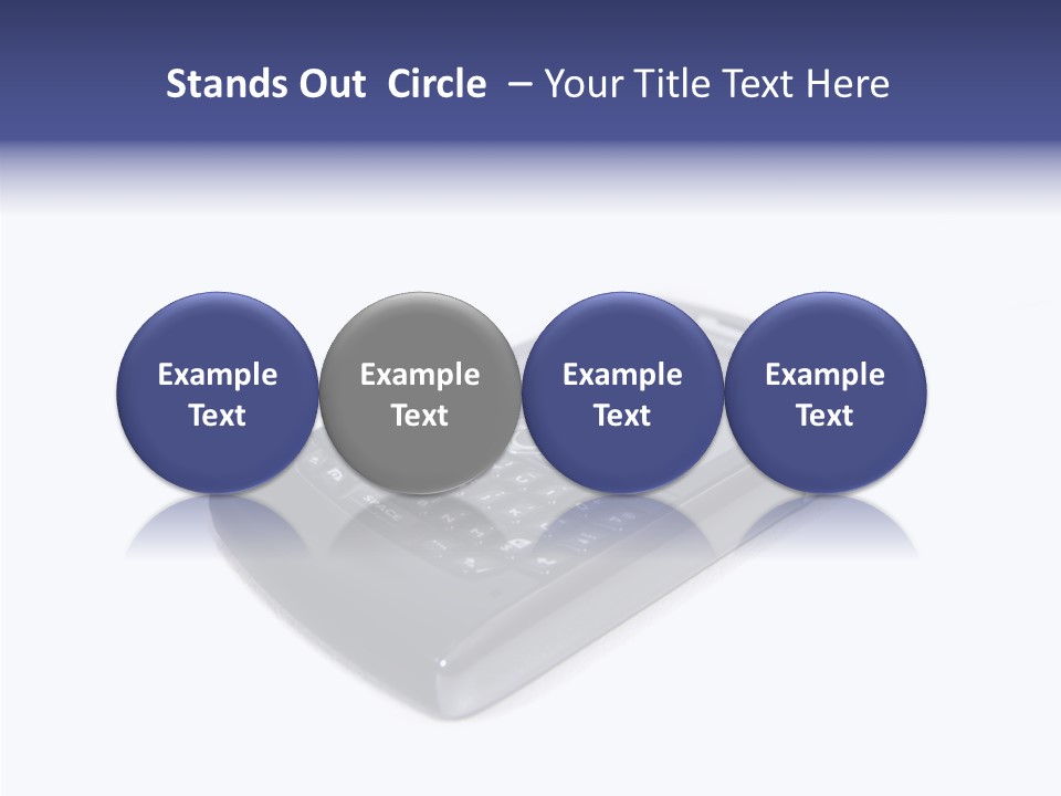 Keyboard Talk Closeup PowerPoint Template