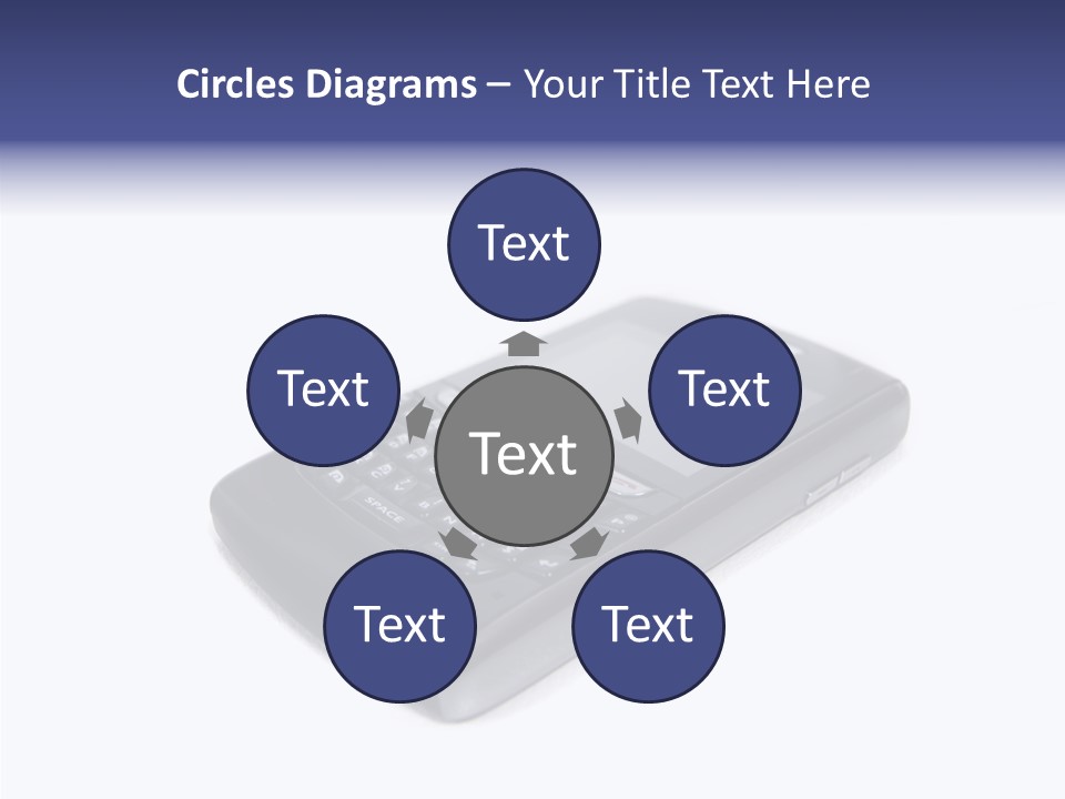 Keyboard Talk Closeup PowerPoint Template