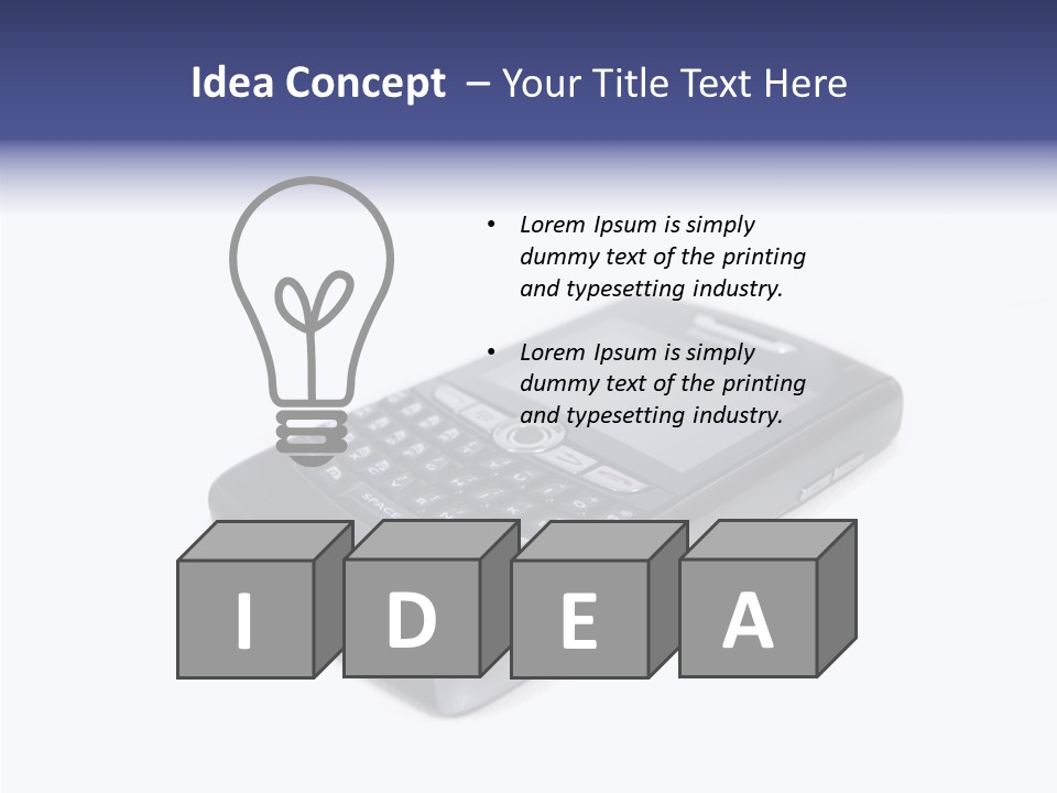 Keyboard Talk Closeup PowerPoint Template