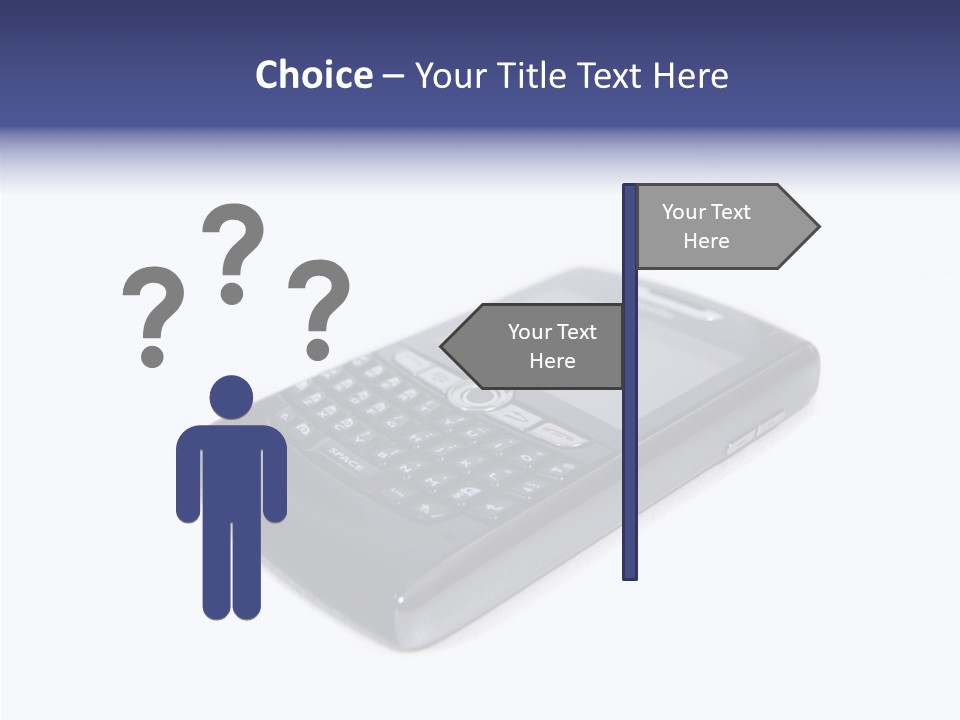 Keyboard Talk Closeup PowerPoint Template