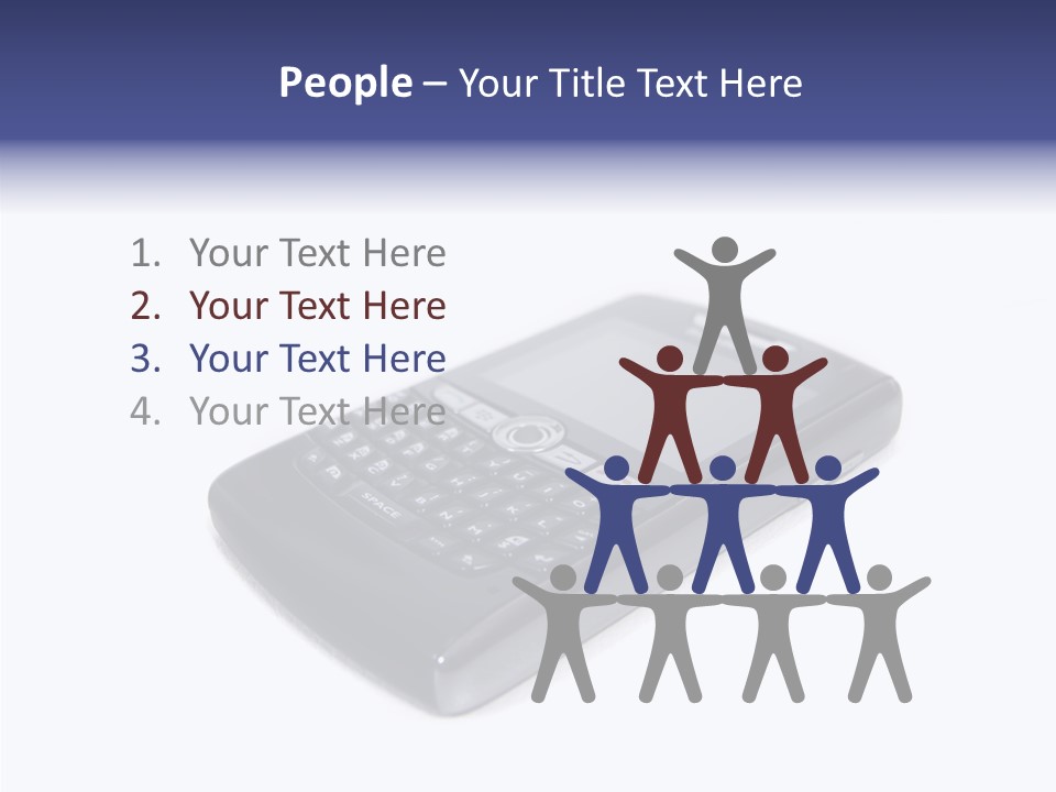 Keyboard Talk Closeup PowerPoint Template
