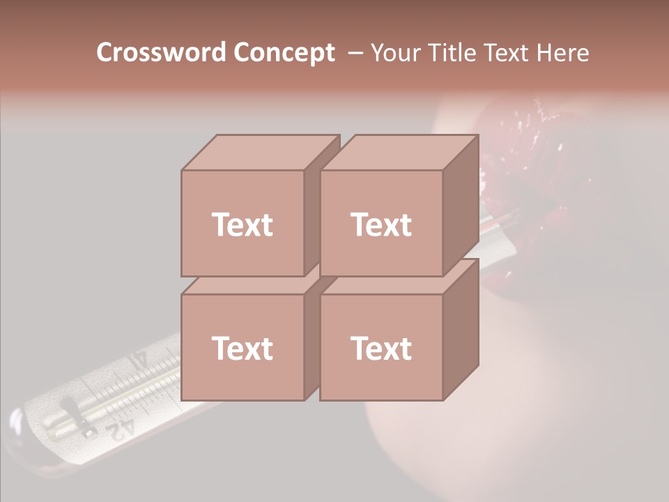 People Mouth Red PowerPoint Template