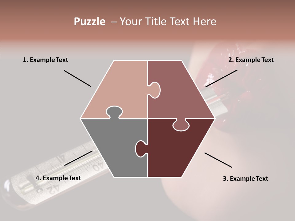 People Mouth Red PowerPoint Template