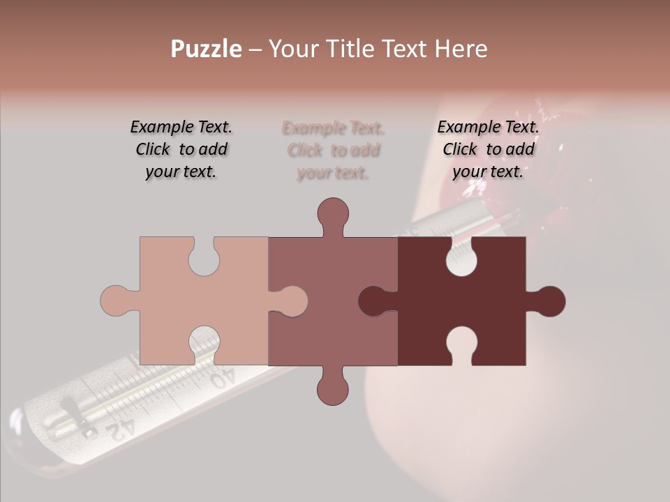 People Mouth Red PowerPoint Template