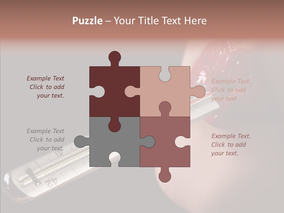 People Mouth Red PowerPoint Template