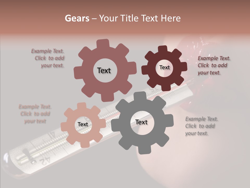 People Mouth Red PowerPoint Template