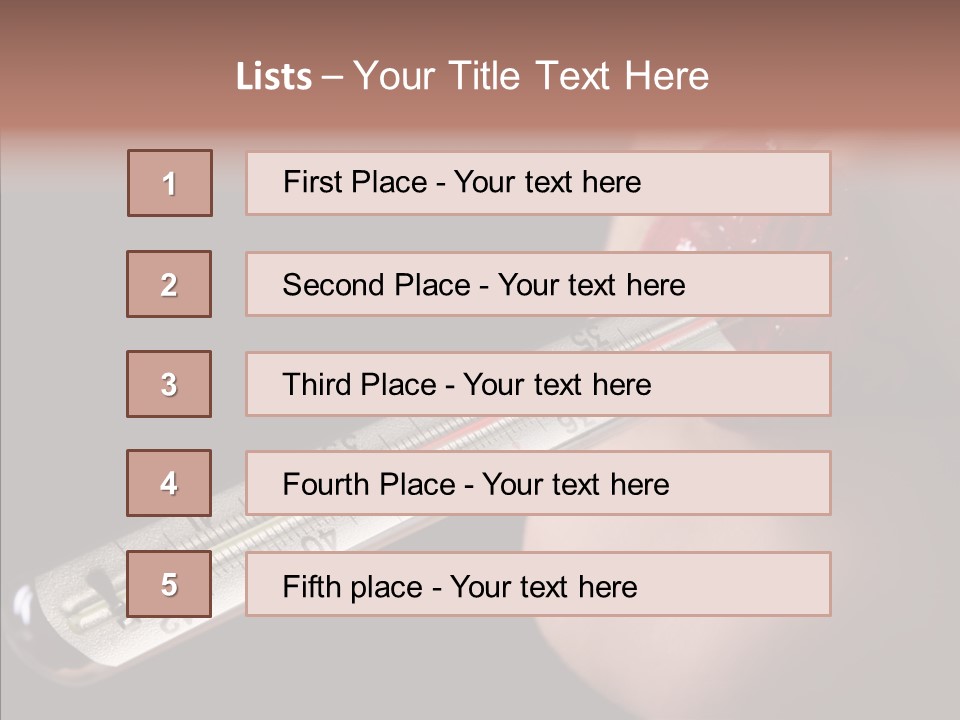 People Mouth Red PowerPoint Template