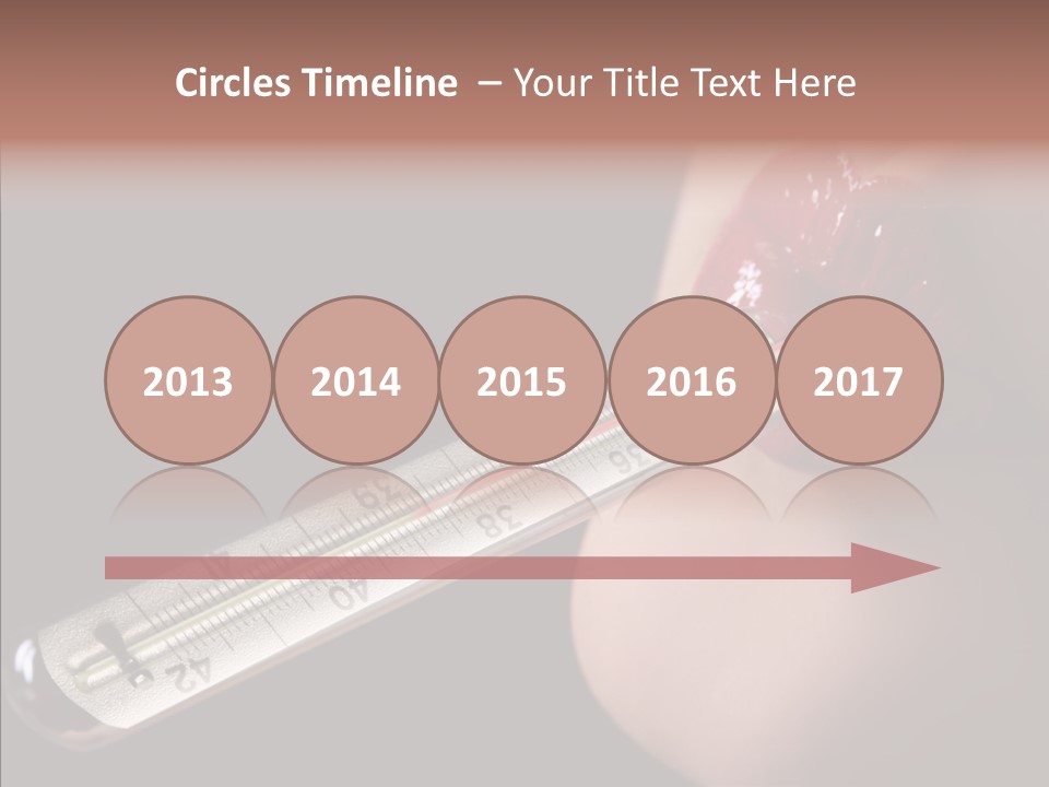 People Mouth Red PowerPoint Template