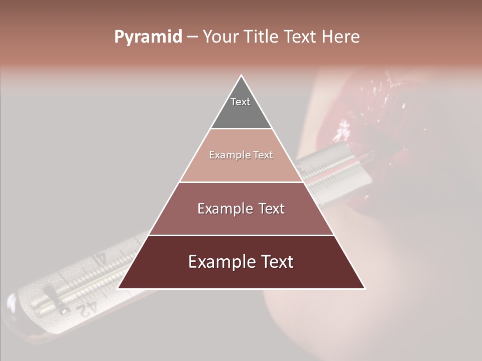 People Mouth Red PowerPoint Template