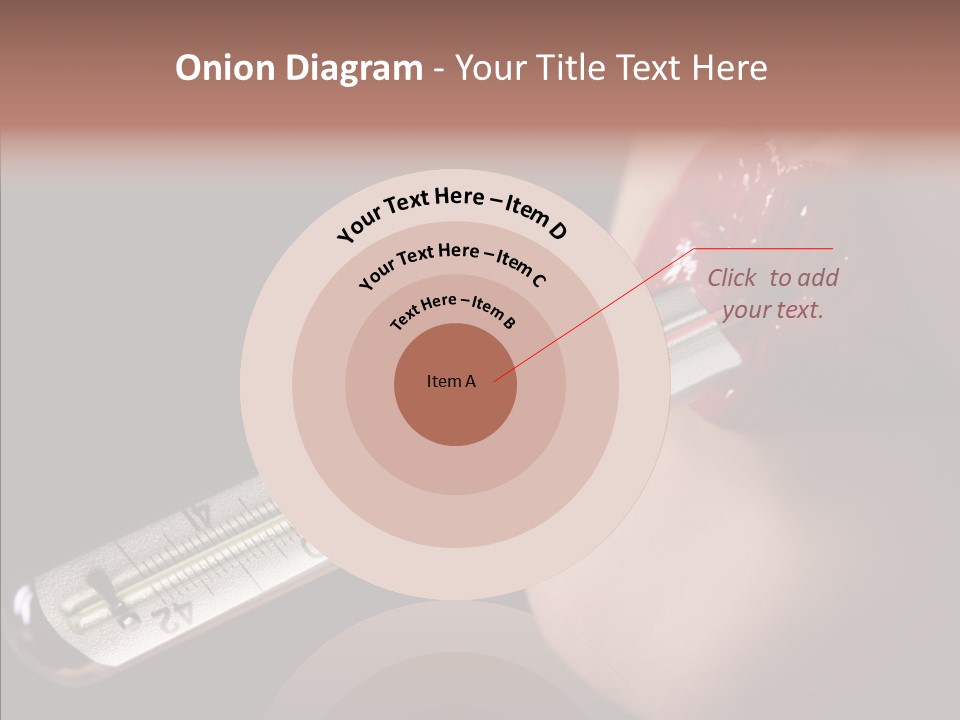 People Mouth Red PowerPoint Template