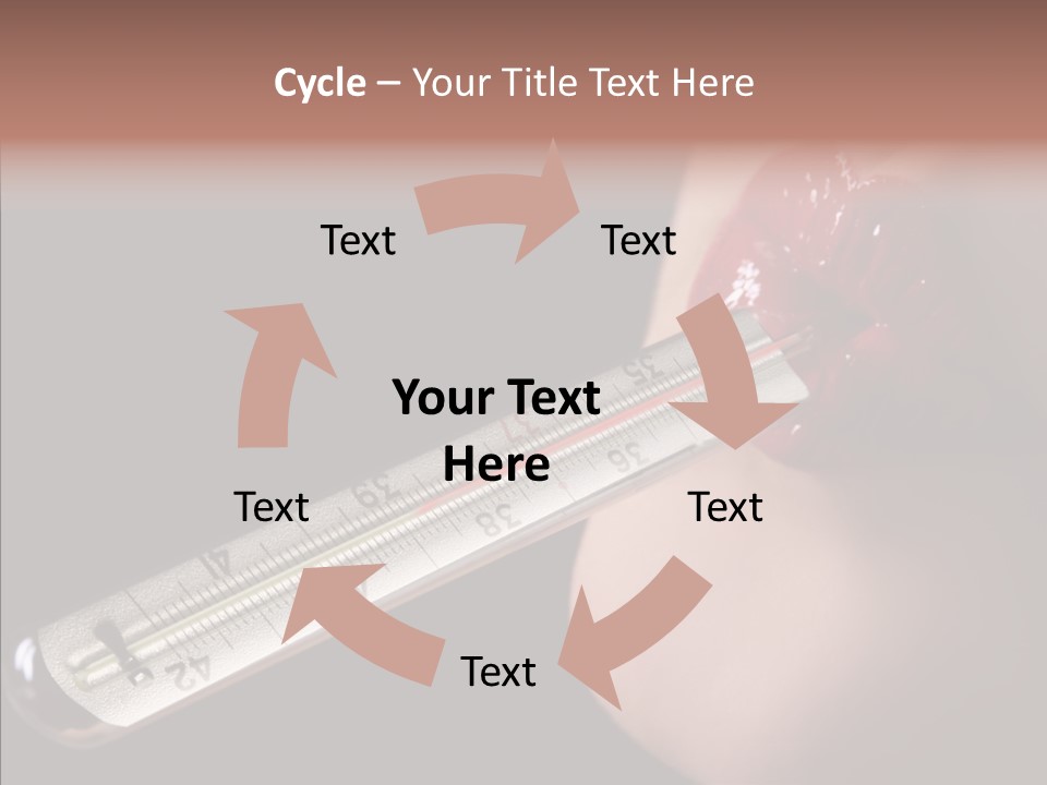 People Mouth Red PowerPoint Template