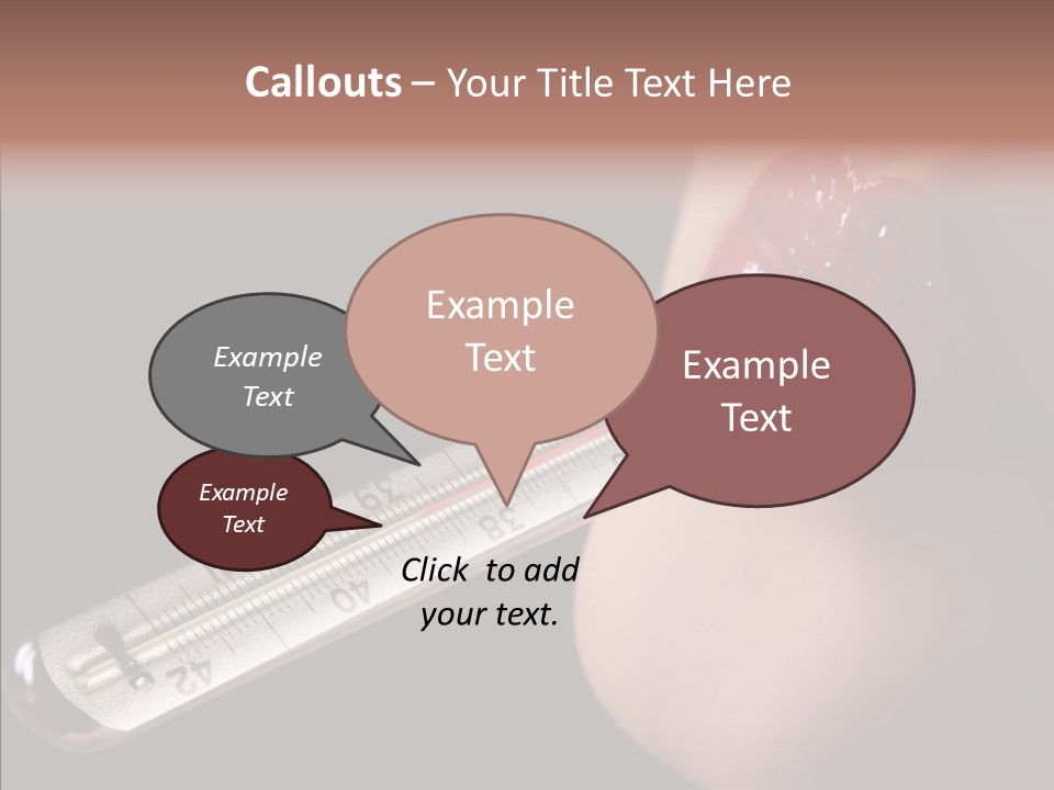 People Mouth Red PowerPoint Template