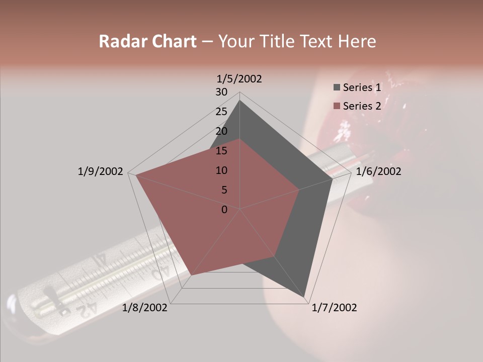 People Mouth Red PowerPoint Template