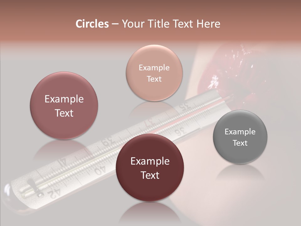 People Mouth Red PowerPoint Template