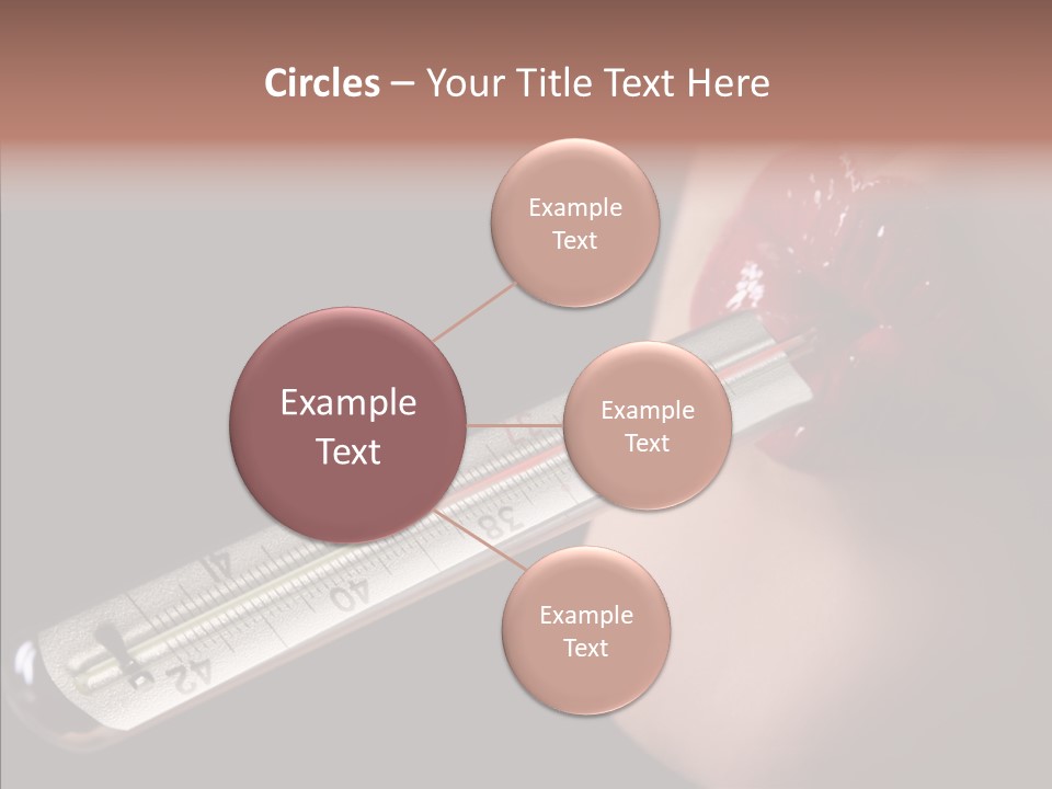 People Mouth Red PowerPoint Template