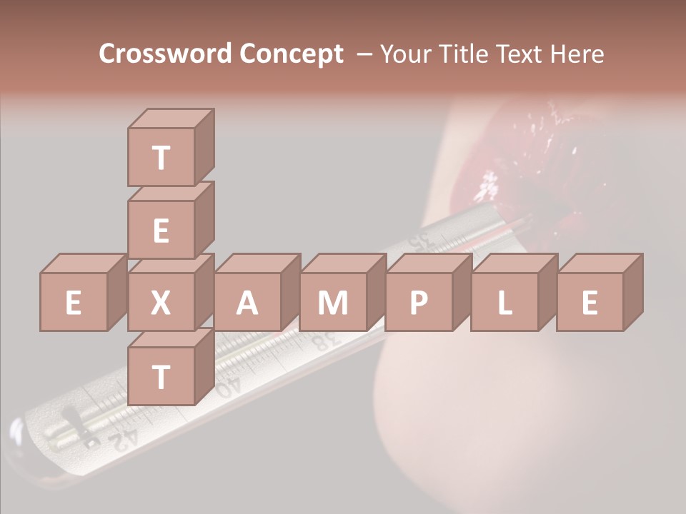 People Mouth Red PowerPoint Template