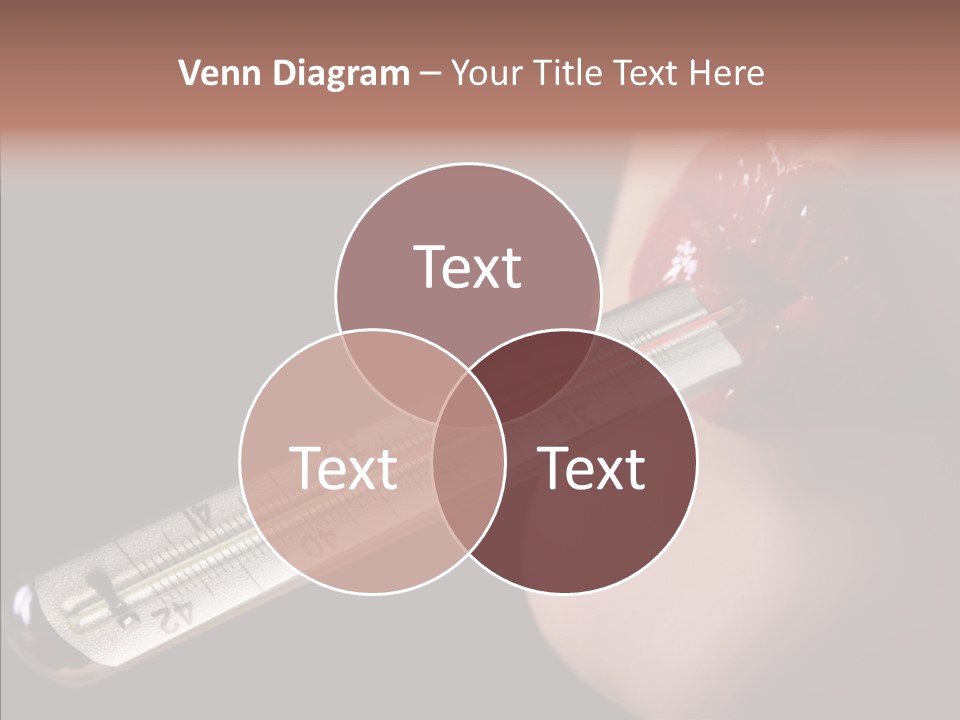 People Mouth Red PowerPoint Template