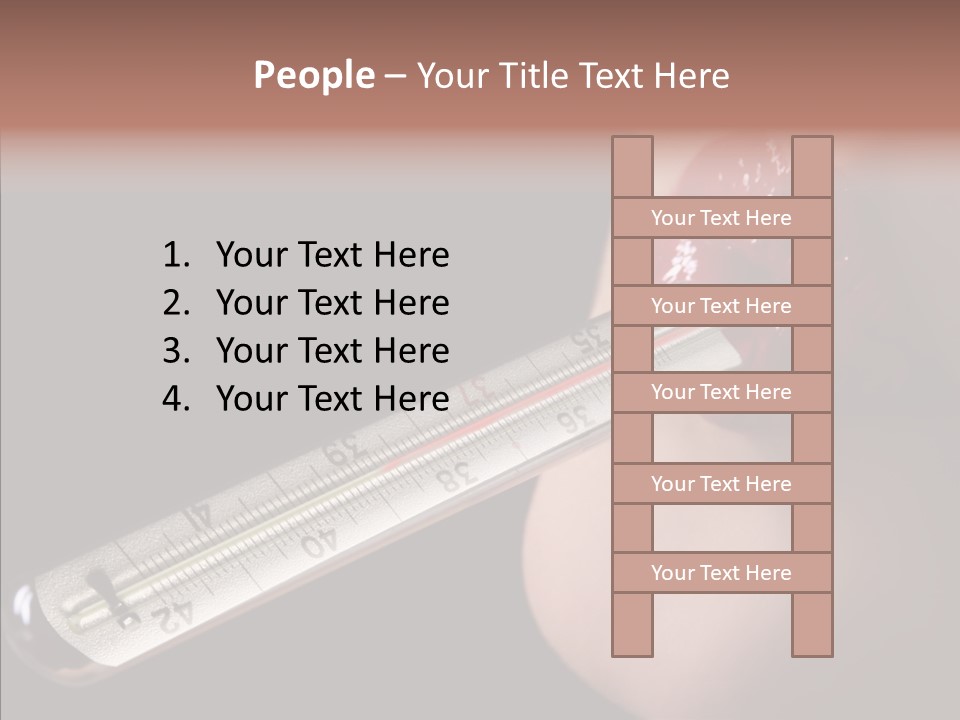 People Mouth Red PowerPoint Template