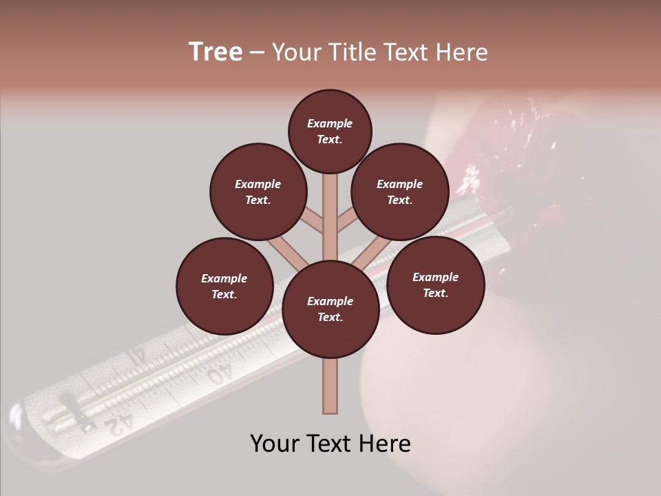 People Mouth Red PowerPoint Template