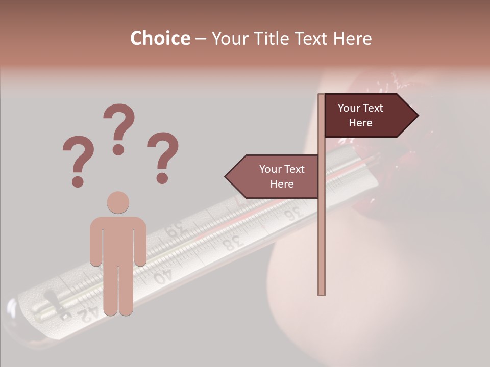 People Mouth Red PowerPoint Template