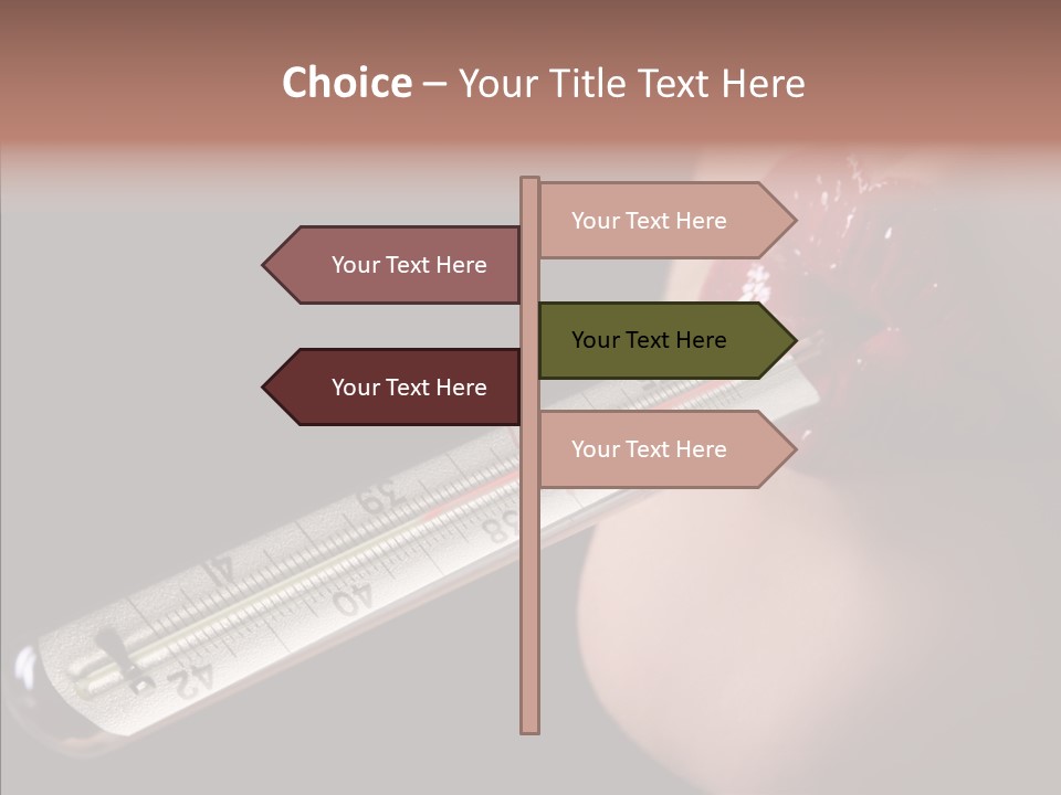 People Mouth Red PowerPoint Template