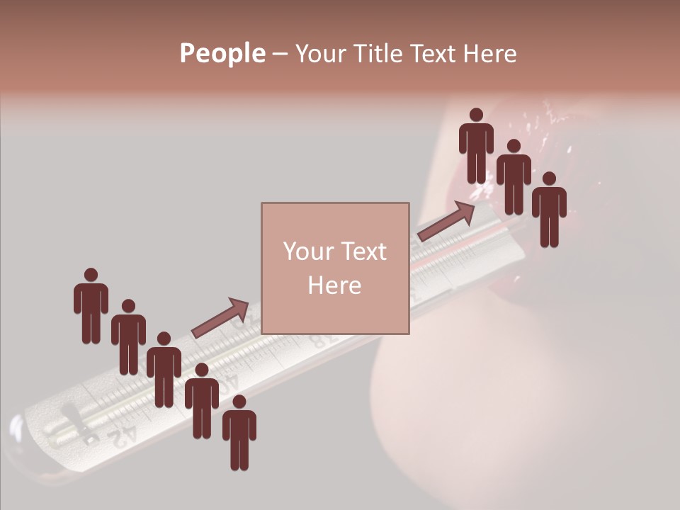People Mouth Red PowerPoint Template