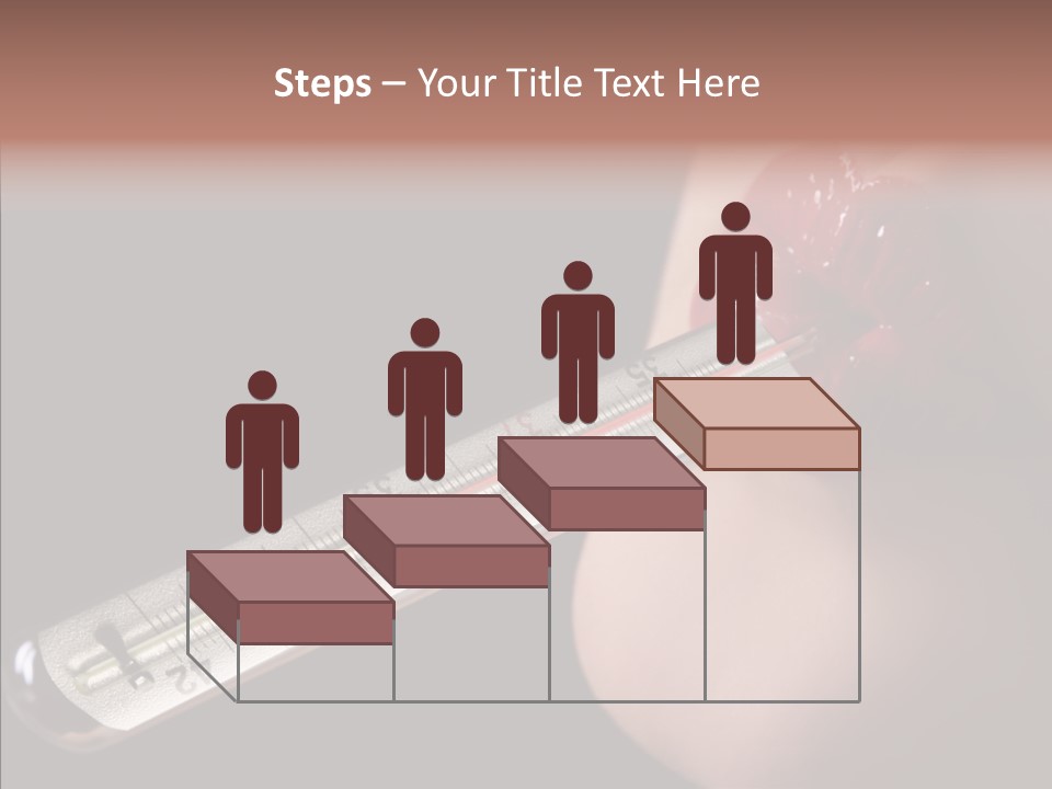 People Mouth Red PowerPoint Template