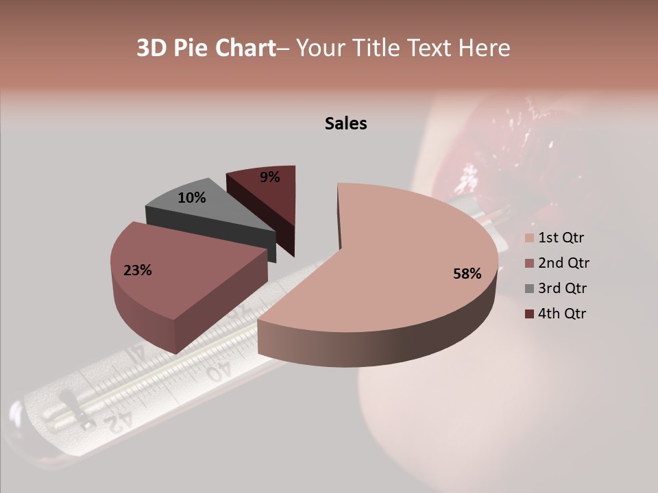 People Mouth Red PowerPoint Template