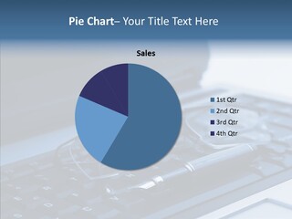 Symbol Keypad Blue PowerPoint Template