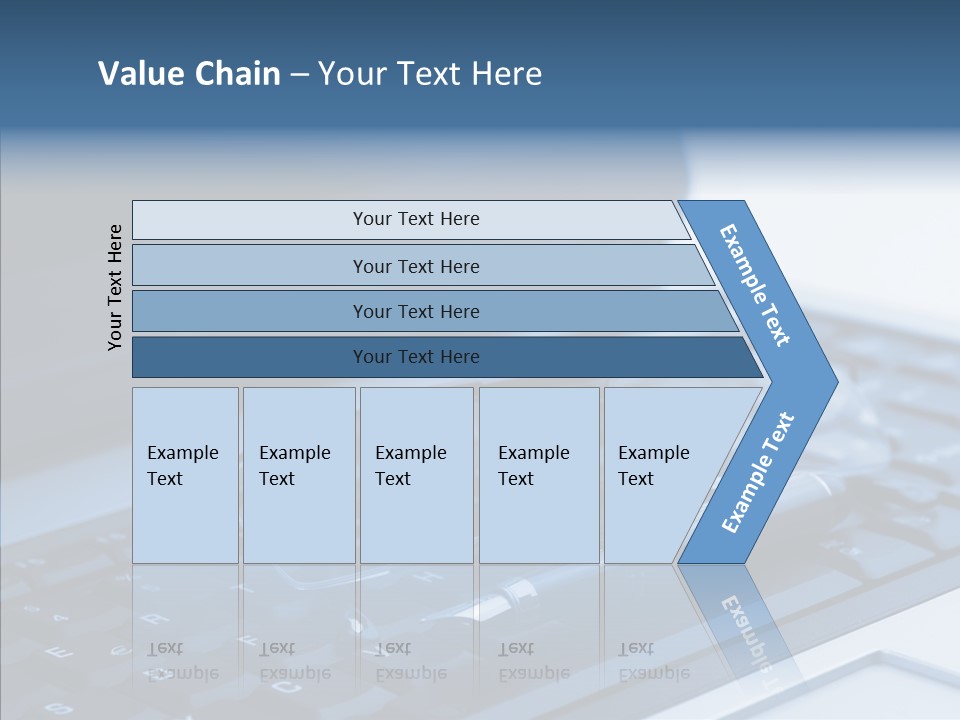 Symbol Keypad Blue PowerPoint Template