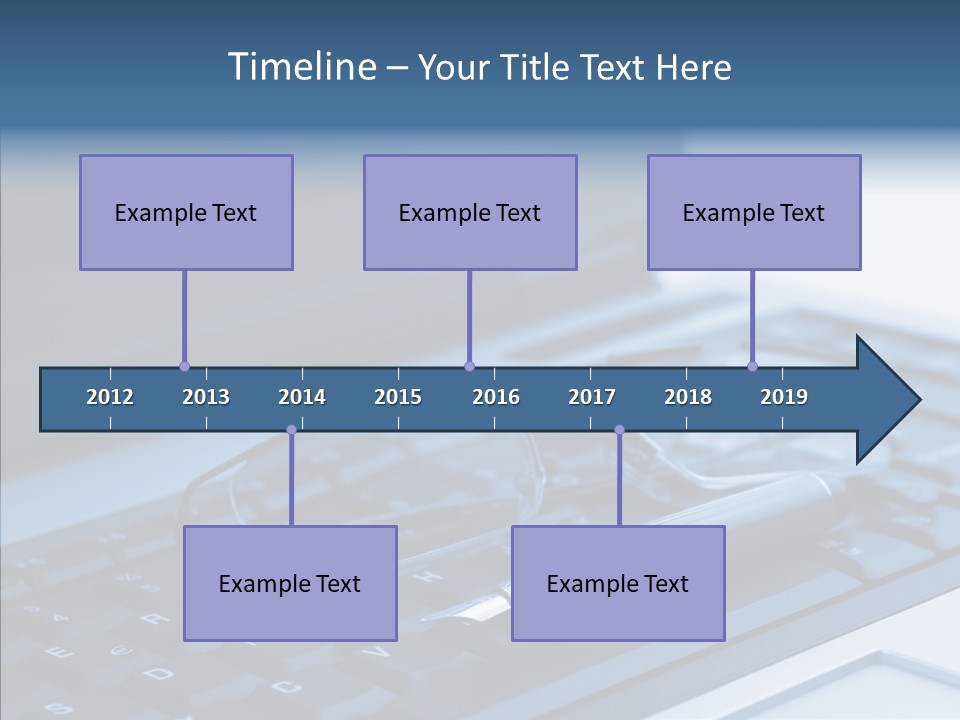 Symbol Keypad Blue PowerPoint Template