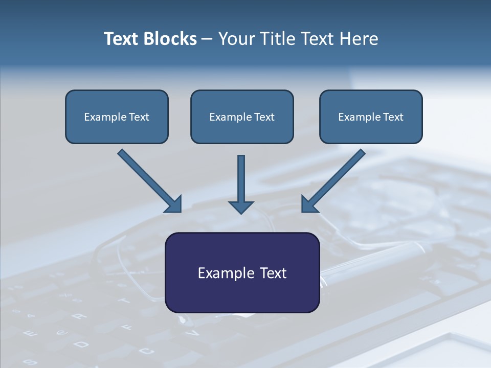 Symbol Keypad Blue PowerPoint Template