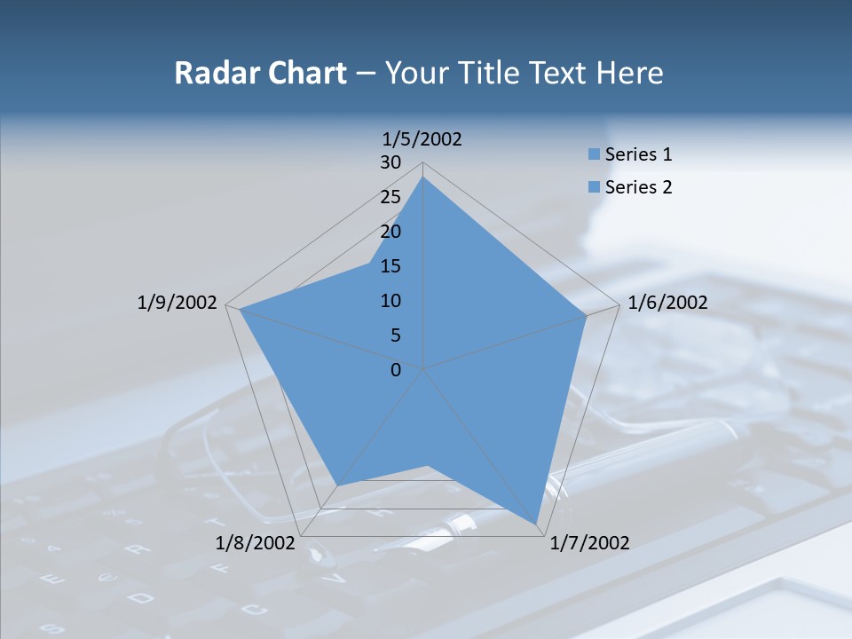 Symbol Keypad Blue PowerPoint Template