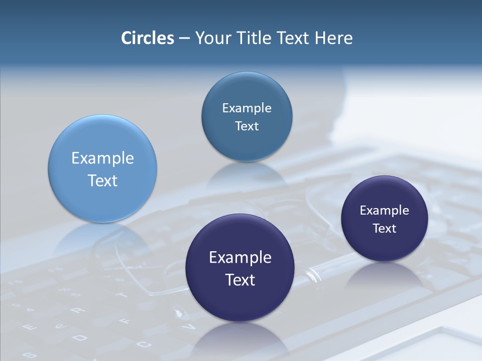 Symbol Keypad Blue PowerPoint Template
