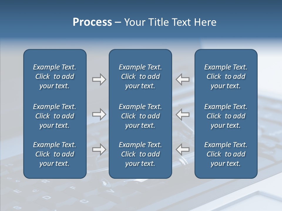 Symbol Keypad Blue PowerPoint Template