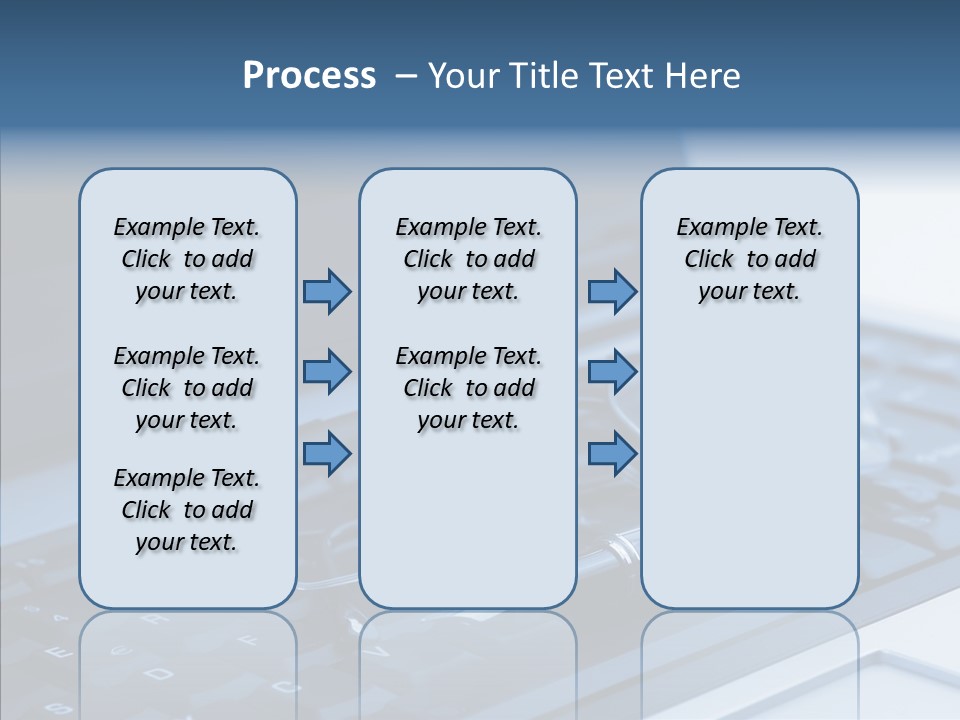 Symbol Keypad Blue PowerPoint Template