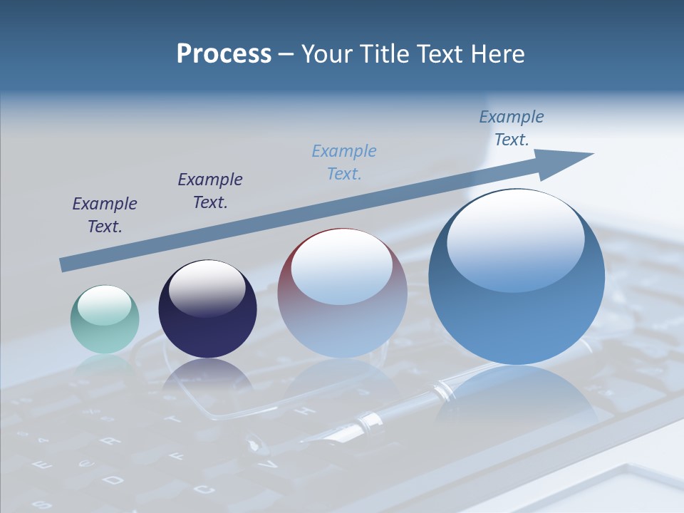Symbol Keypad Blue PowerPoint Template