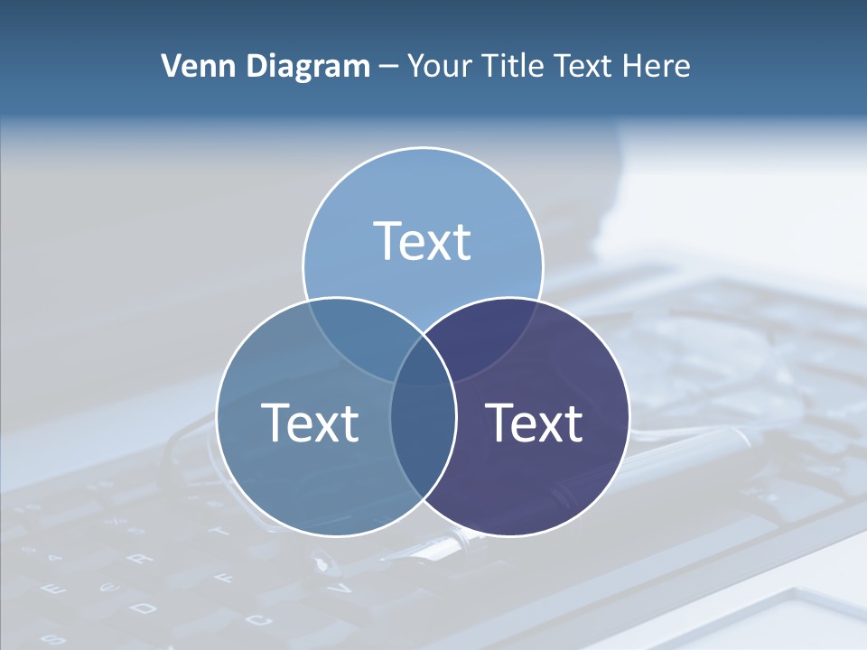 Symbol Keypad Blue PowerPoint Template