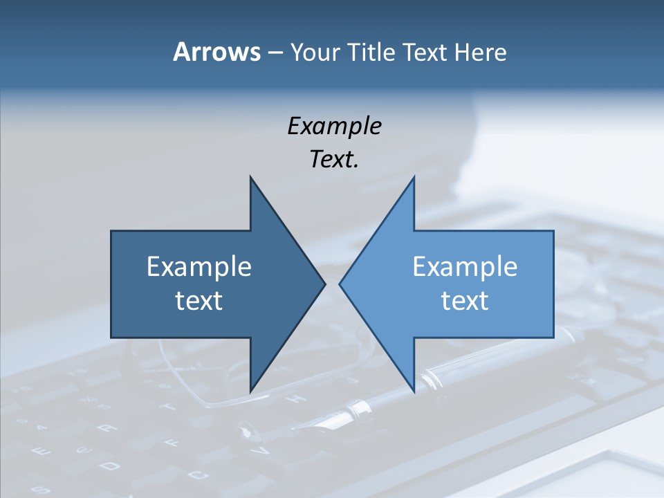 Symbol Keypad Blue PowerPoint Template