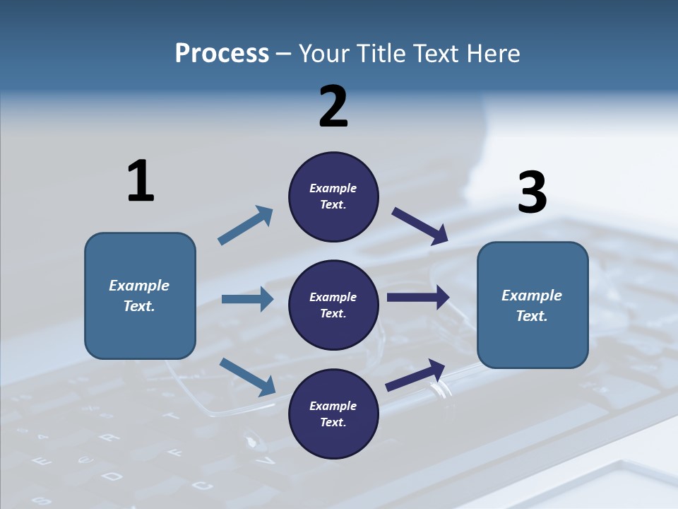 Symbol Keypad Blue PowerPoint Template