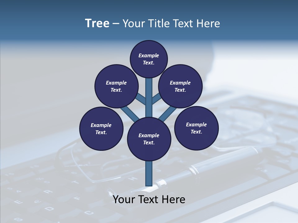 Symbol Keypad Blue PowerPoint Template