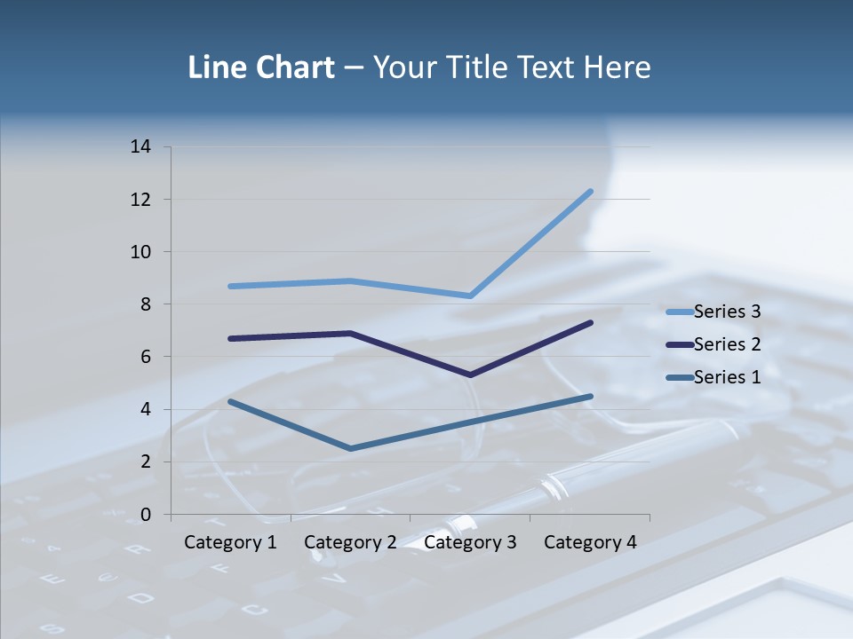Symbol Keypad Blue PowerPoint Template