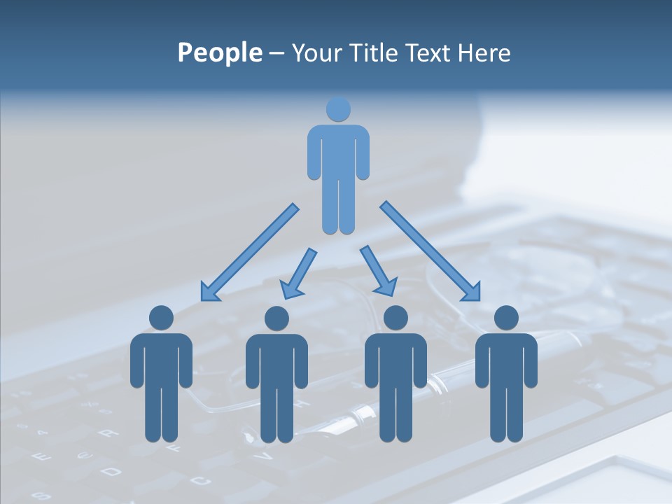 Symbol Keypad Blue PowerPoint Template