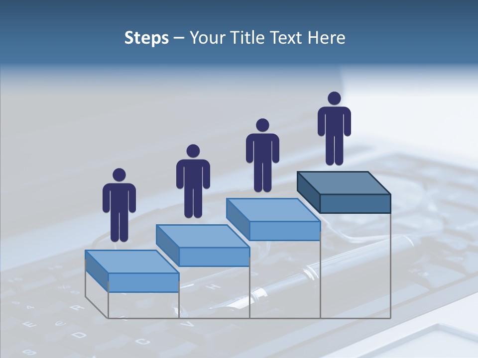 Symbol Keypad Blue PowerPoint Template