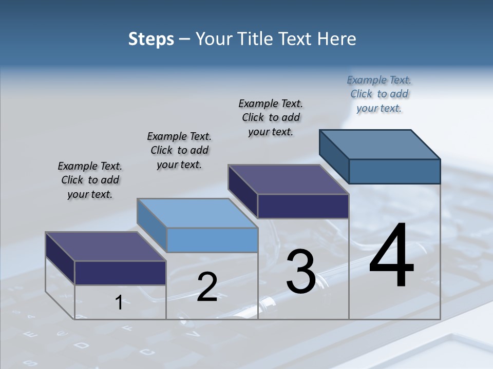Symbol Keypad Blue PowerPoint Template