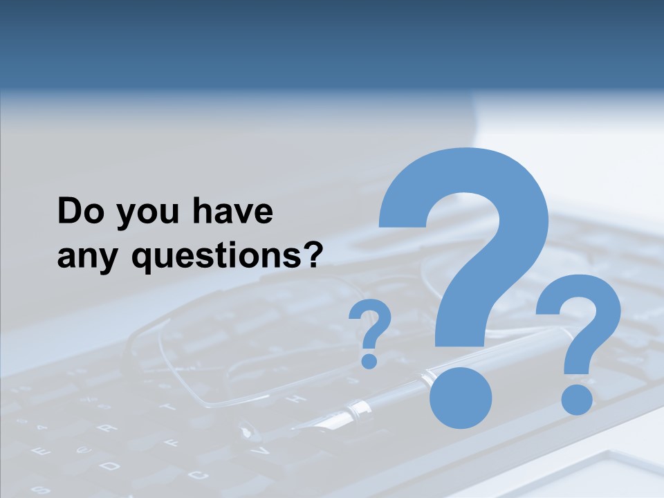 Symbol Keypad Blue PowerPoint Template