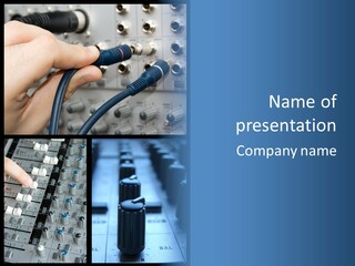 Mixer Button Audio PowerPoint Template