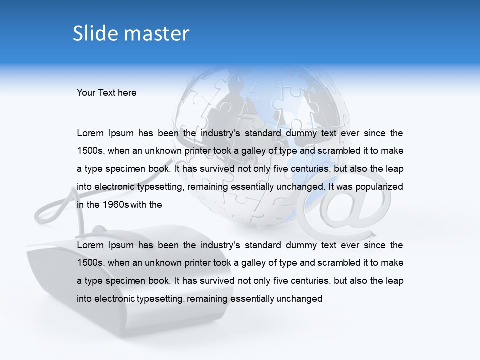 Set Web Global PowerPoint Template